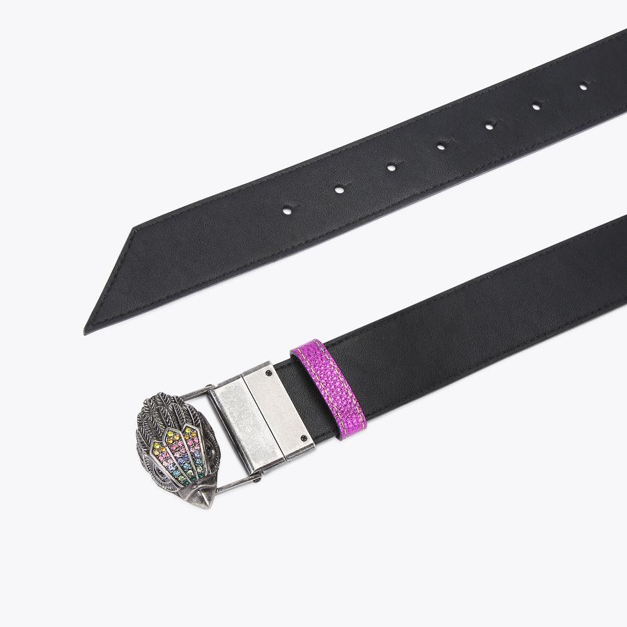 REVERSIBLE 38 EAGLE BELT Rainbow Pebble Grain Belt by KURT 