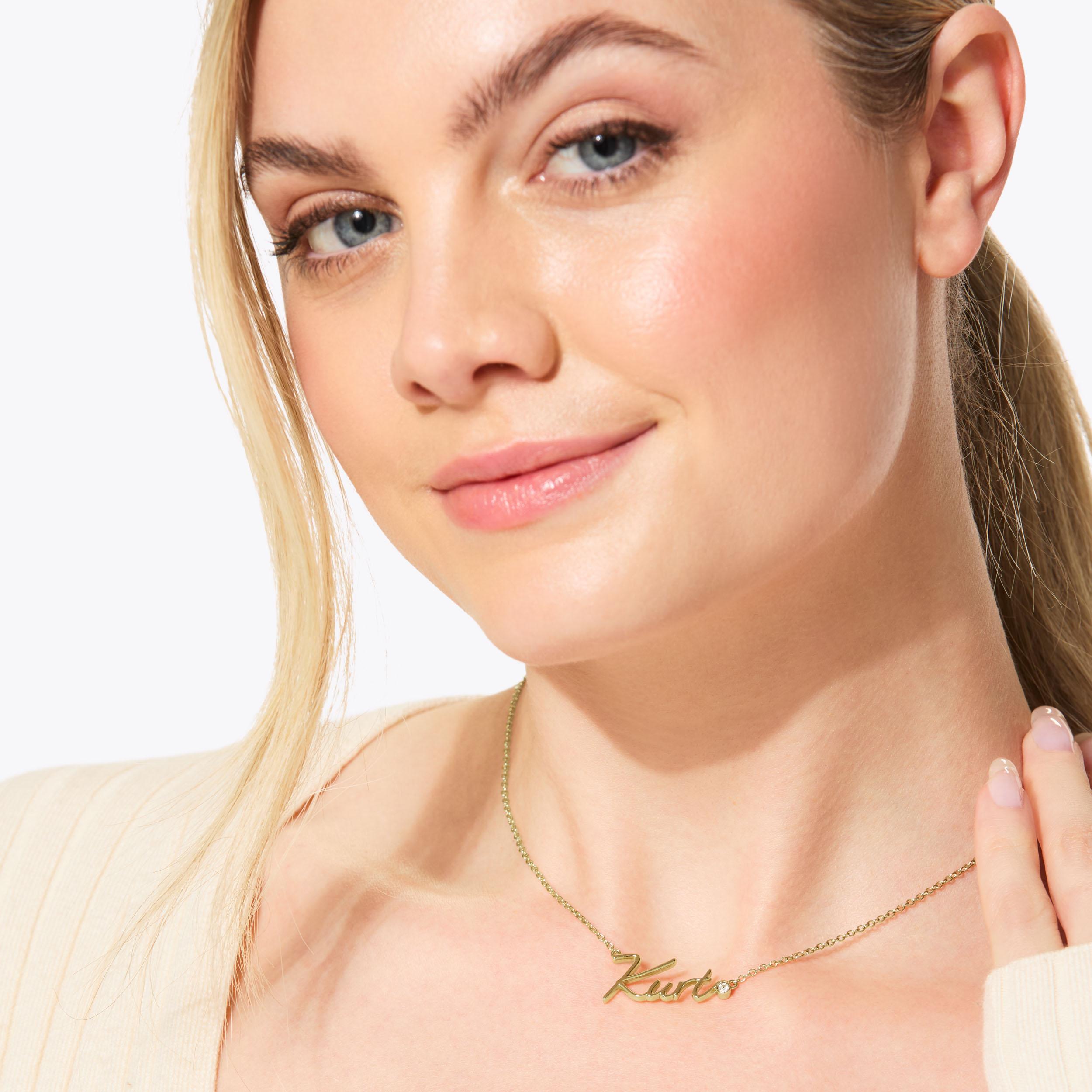 KURT SCRIPT NECKLACE by KURT GEIGER LONDON