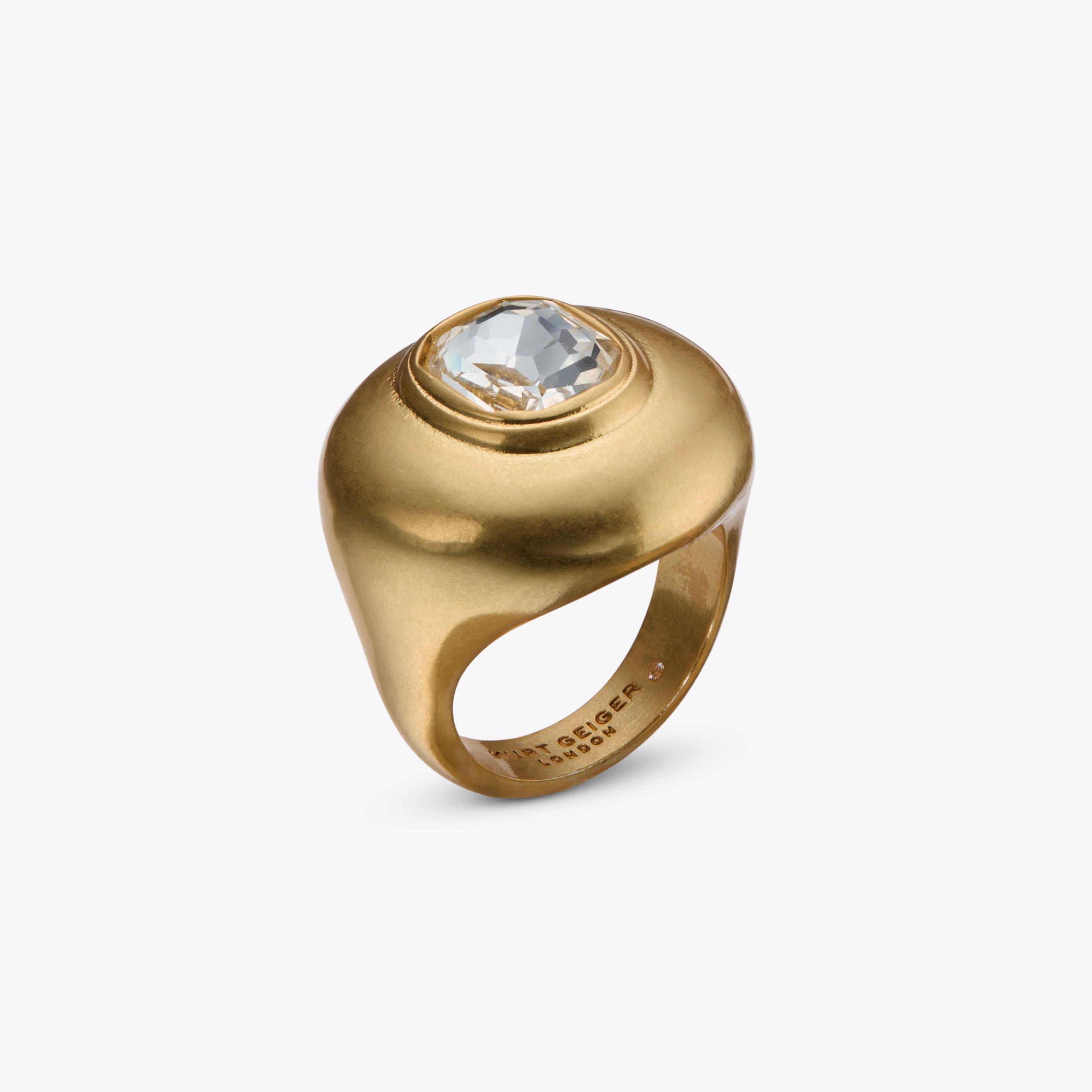 EMERALD DOME RING by KURT GEIGER LONDON