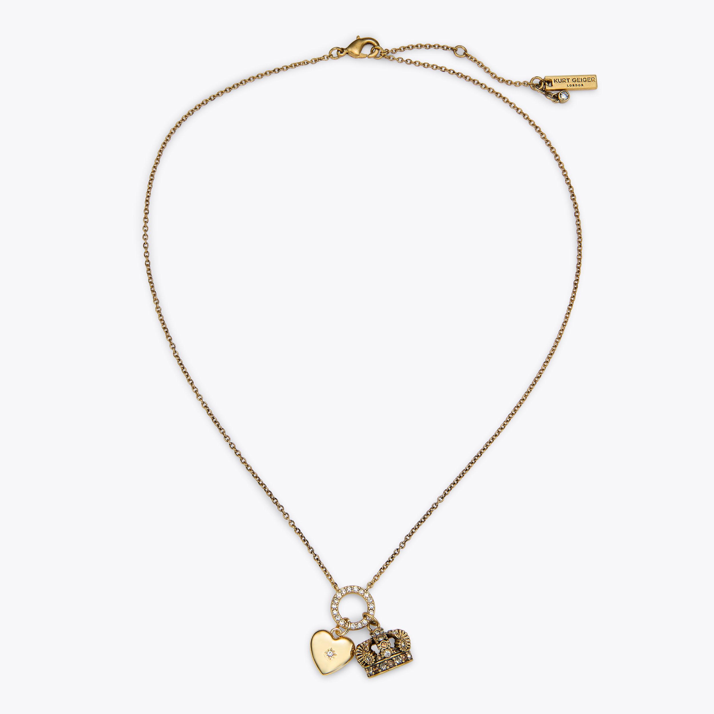 CROWN CHARM NECKLACE by KURT GEIGER LONDON