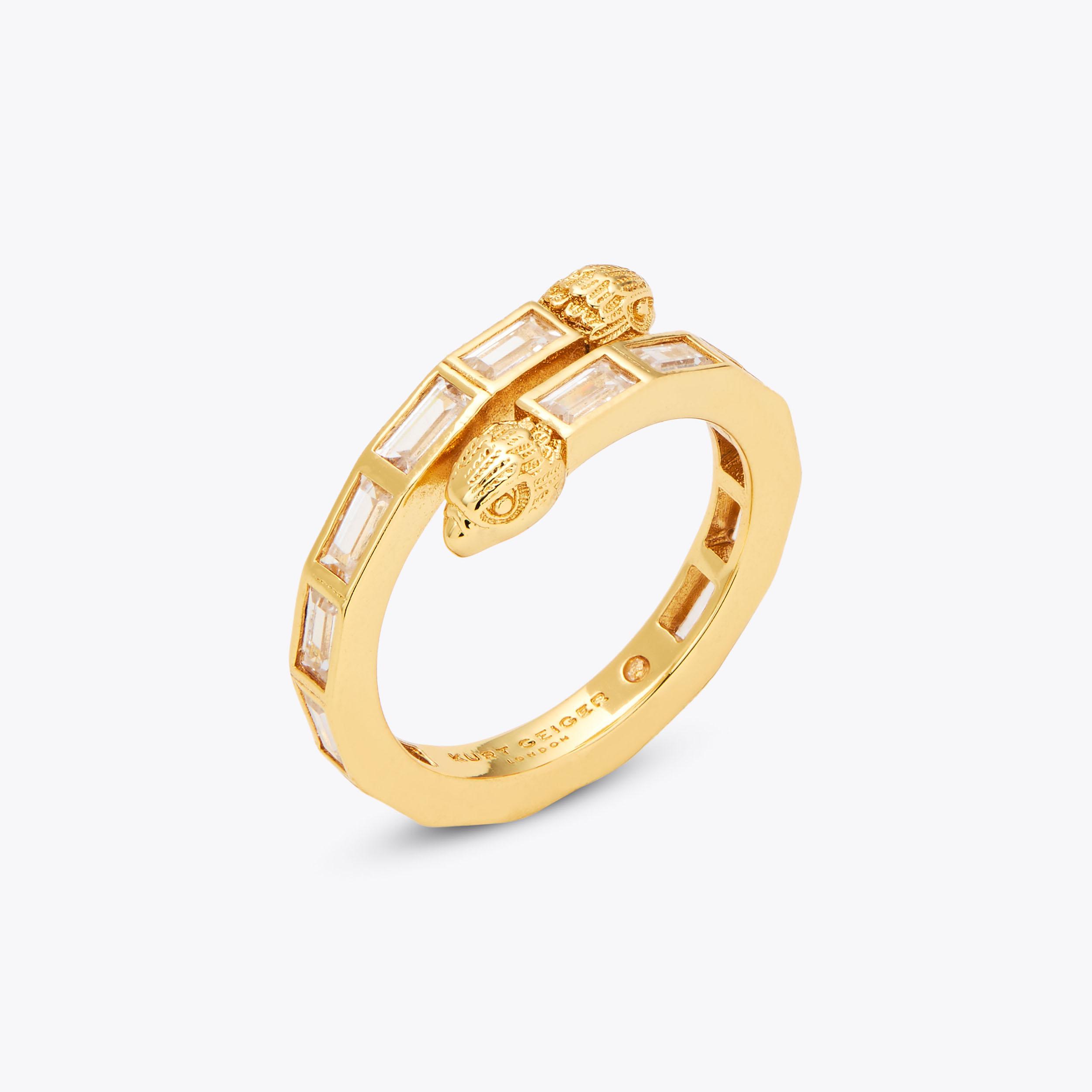 EAGLE BAGUETTE RING by KURT GEIGER LONDON