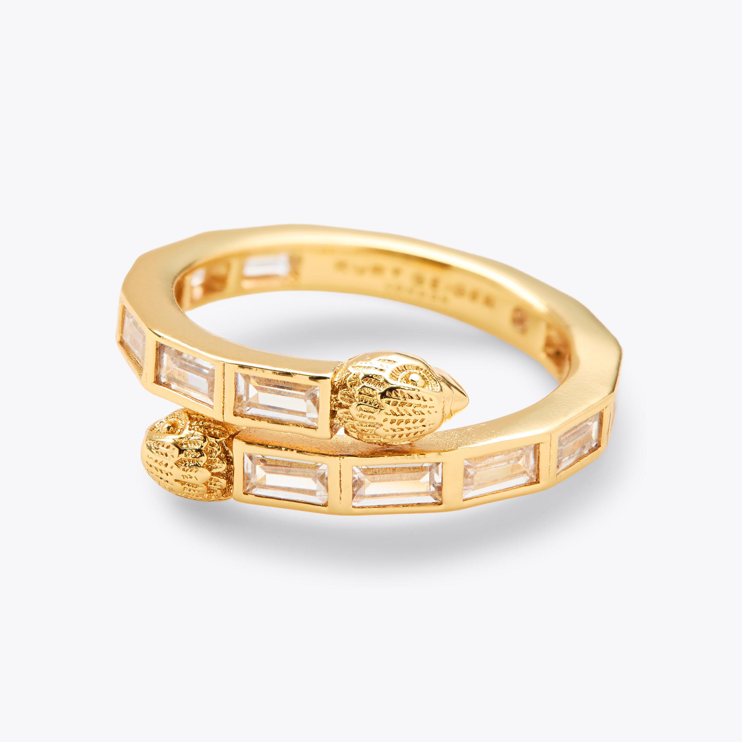 EAGLE BAGUETTE RING by KURT GEIGER LONDON