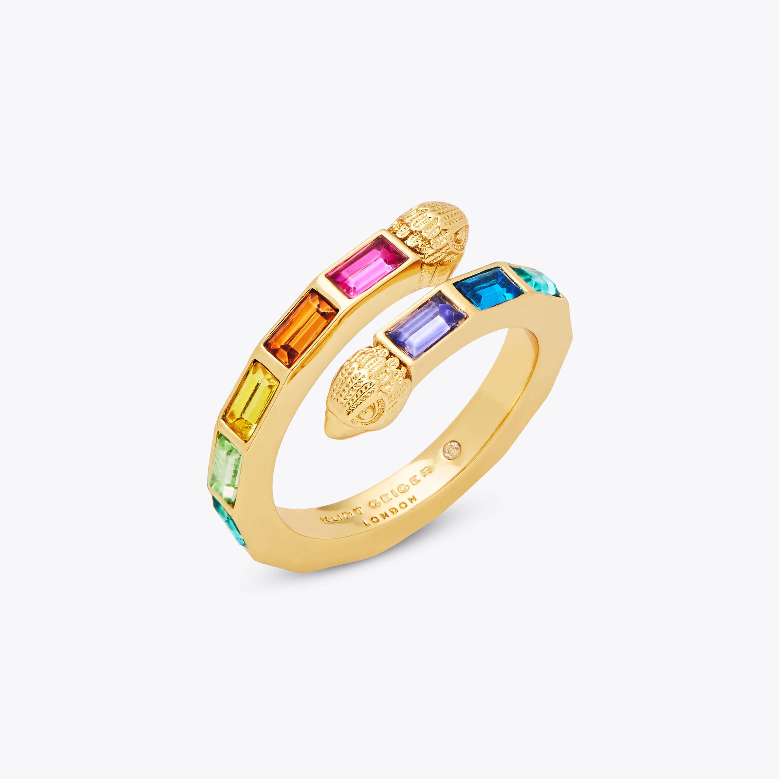 EAGLE BAGUETTE RING by KURT GEIGER LONDON