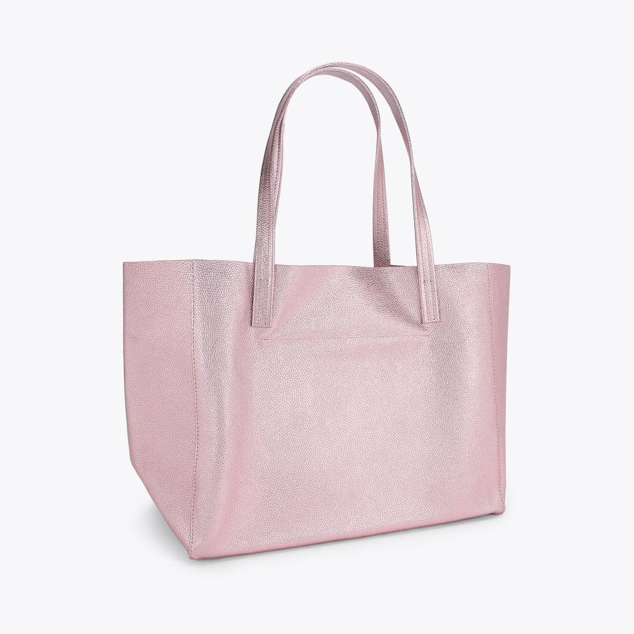 VIOLET LG TOTE Metallic Pink Tote Bag by KURT GEIGER LONDON