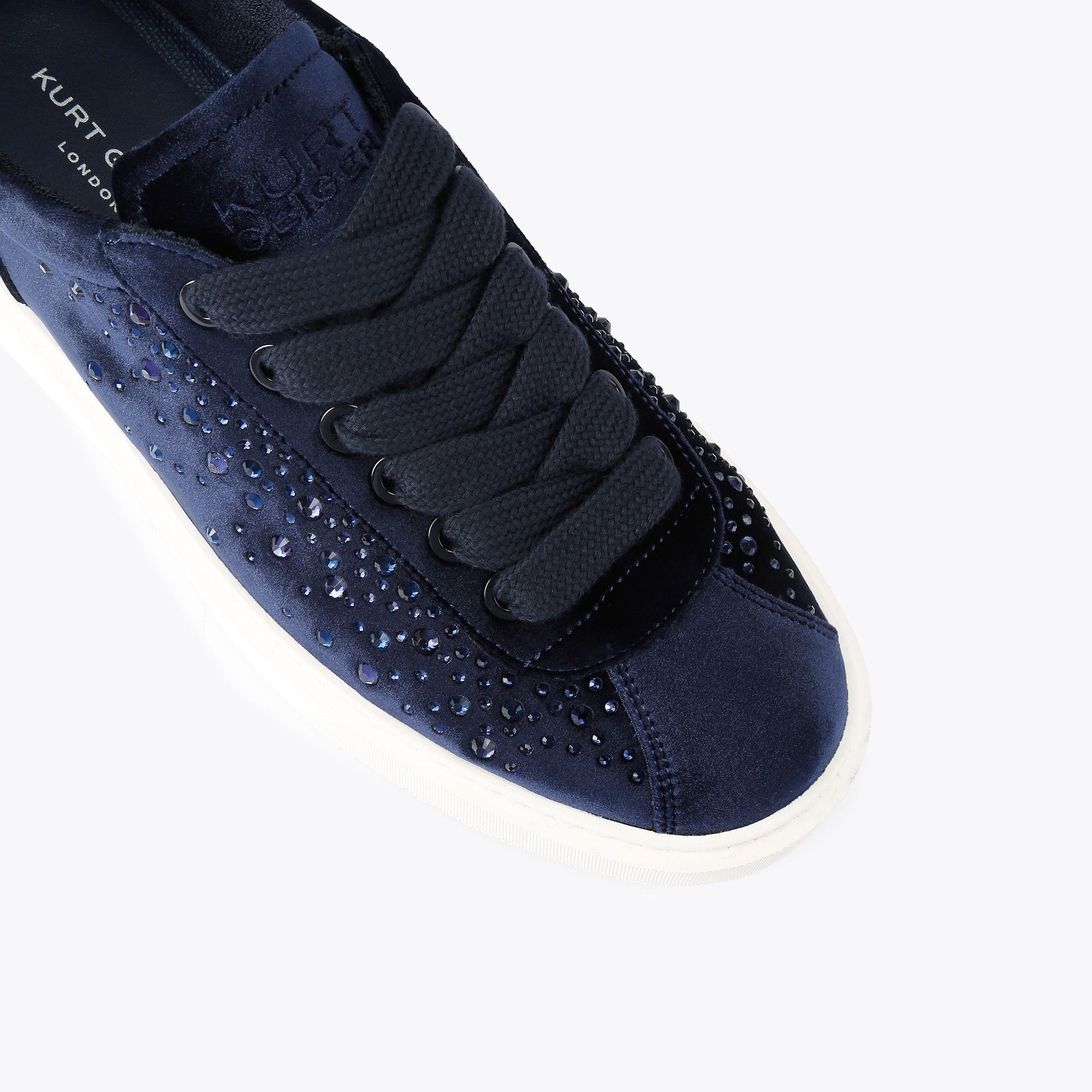ALBION RETRO Velvet Fabric Lace Up Sneaker by KURT GEIGER LONDON