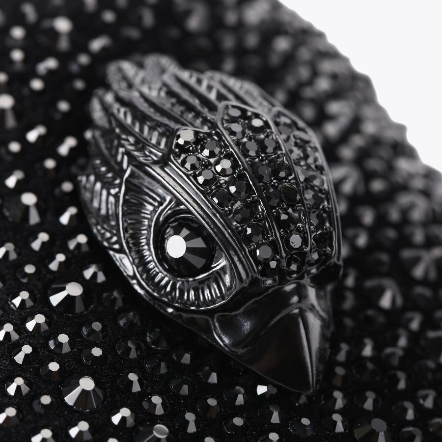 ポリエステル BROCKWELL SLIDE Black Crystal Slide On Sandal by KURT GEIGER LONDON