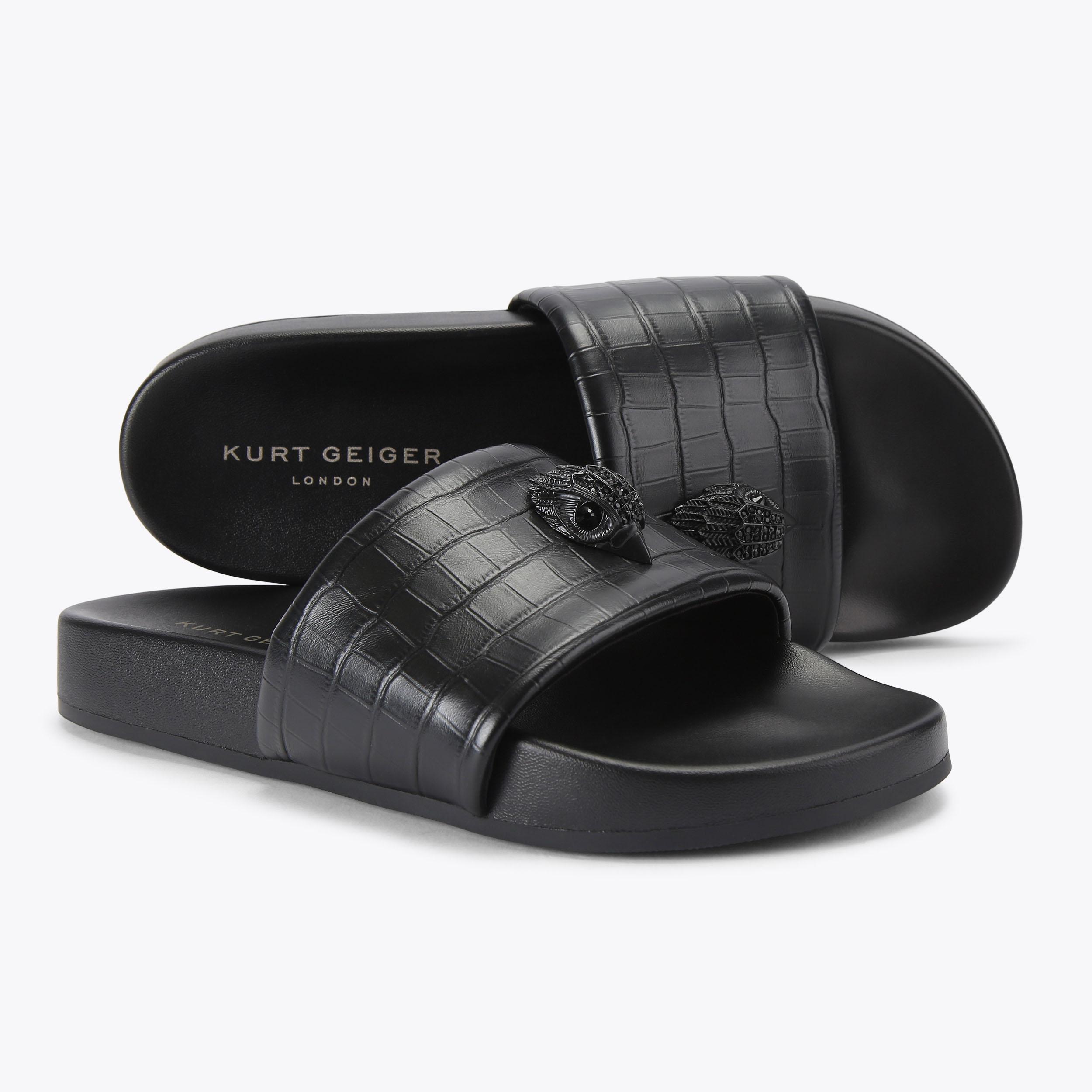 Greats Brooklyn Black Utility Slides Sandals Gorpcore Buckles Men\'s size 11 close main image 2