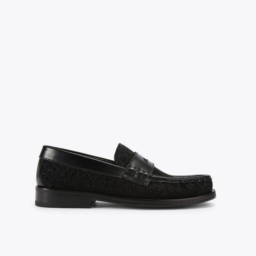 Kurt Geiger Black  Silver Shimmer Loafers Shoes Mens Sz 8 8.5 10 11 11.5 12 & 13 Kurt Geiger London Men main image 4