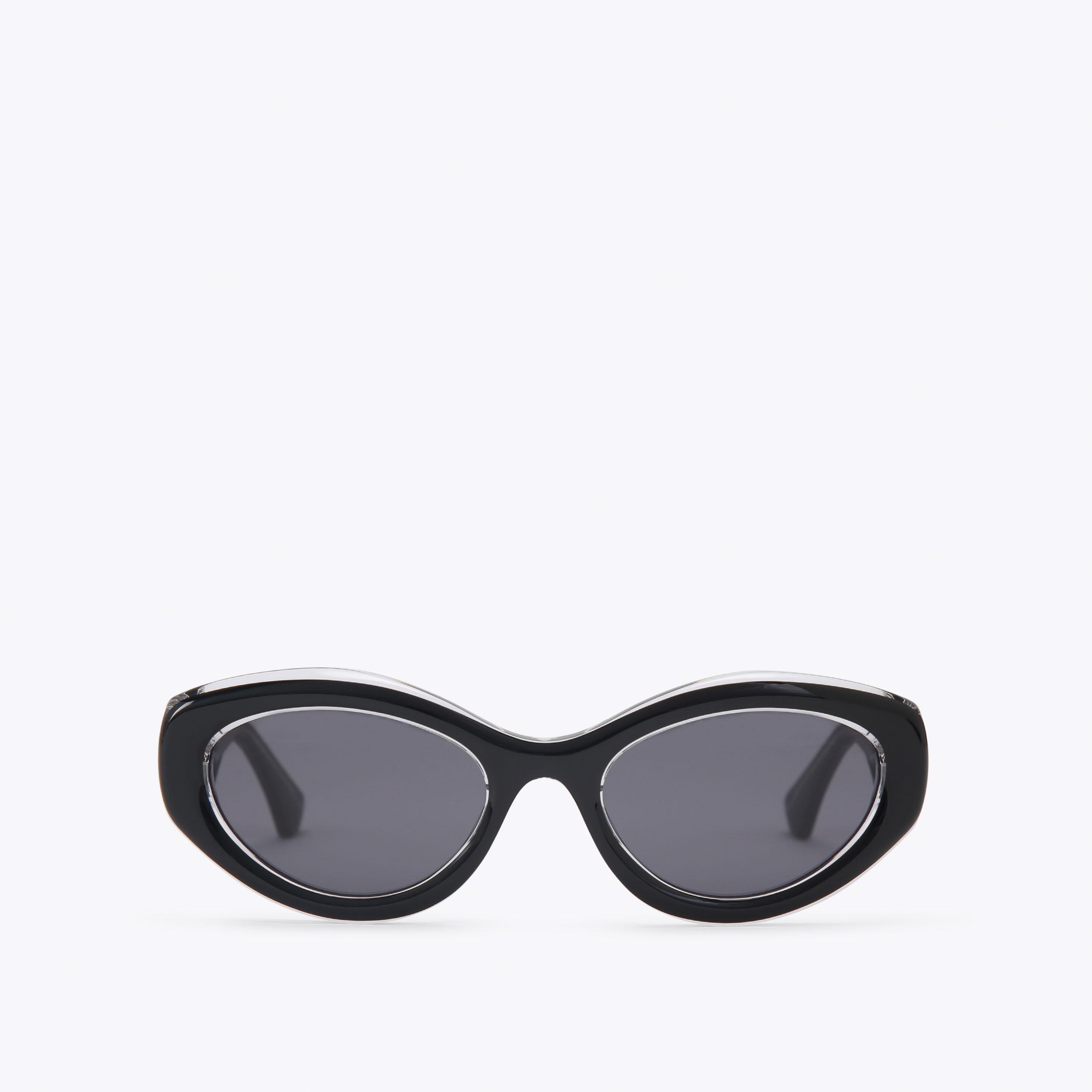 KENSINGTON SM CAT-EYE Black Acetate Sunglasses by Kurt Geiger London