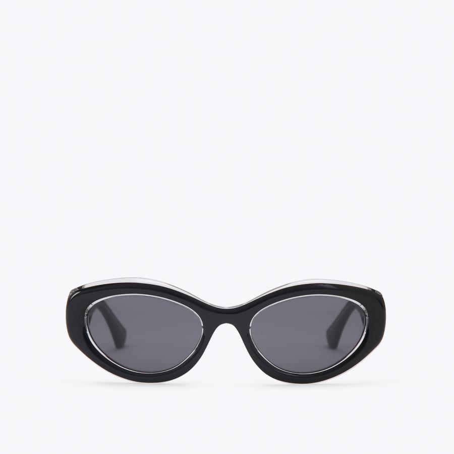 KENSINGTON SM CAT-EYE Black Acetate Sunglasses by Kurt Geiger London