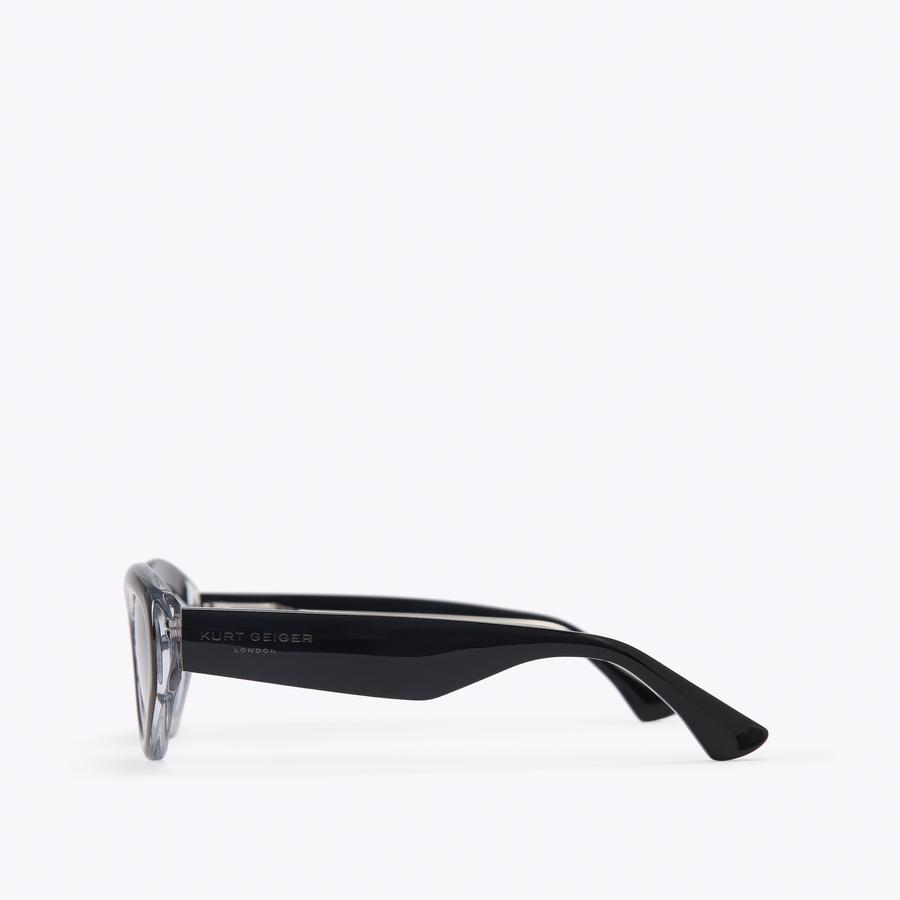 KENSINGTON SM CAT-EYE Black Acetate Sunglasses by Kurt  display picture 3