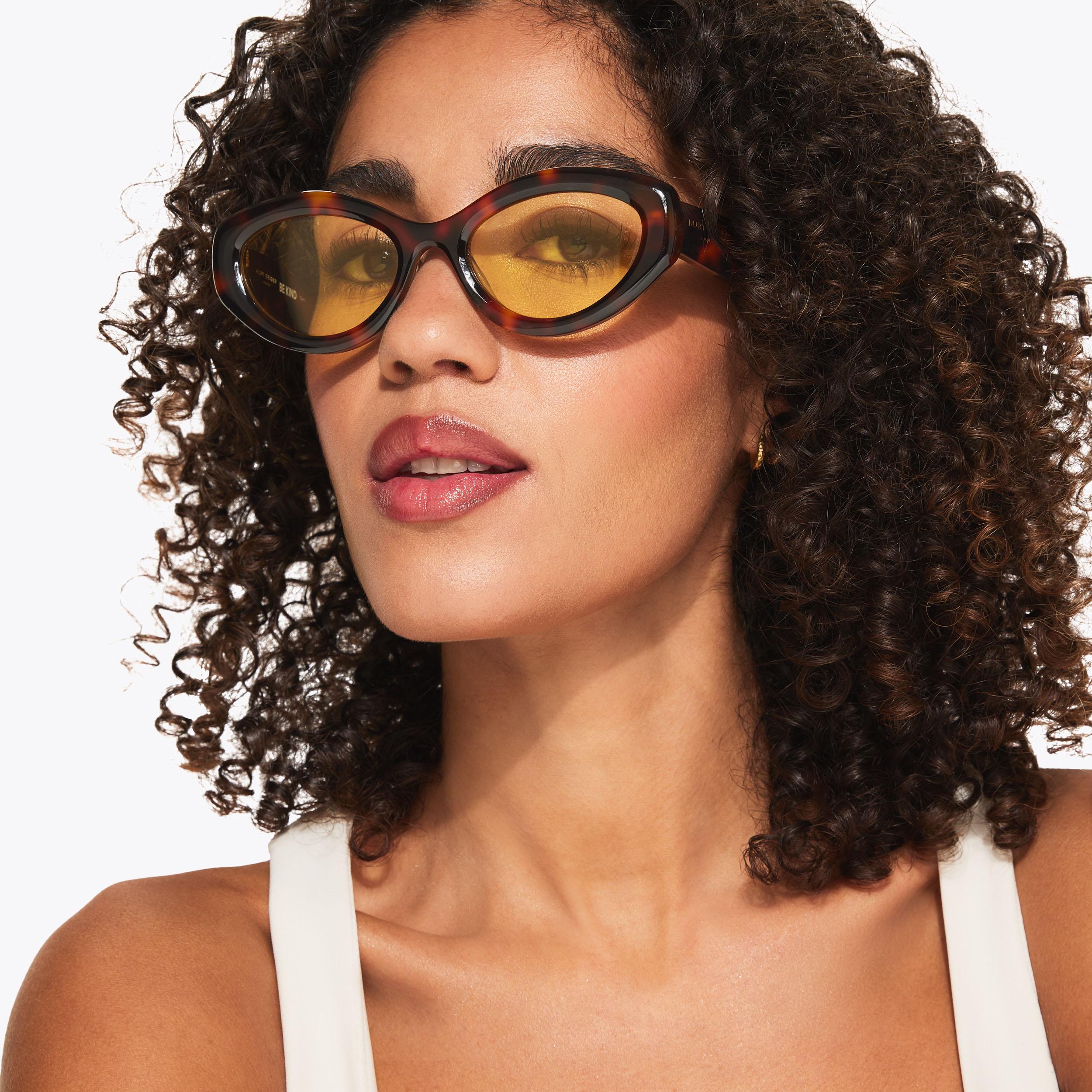 KENSINGTON SM CAT-EYE Tortoiseshell Cat Eye Sunglasses by Kurt