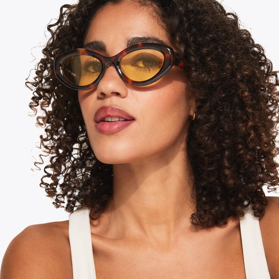 KENSINGTON SM CAT-EYE Tortoiseshell Cat Eye Sunglasses by Kurt