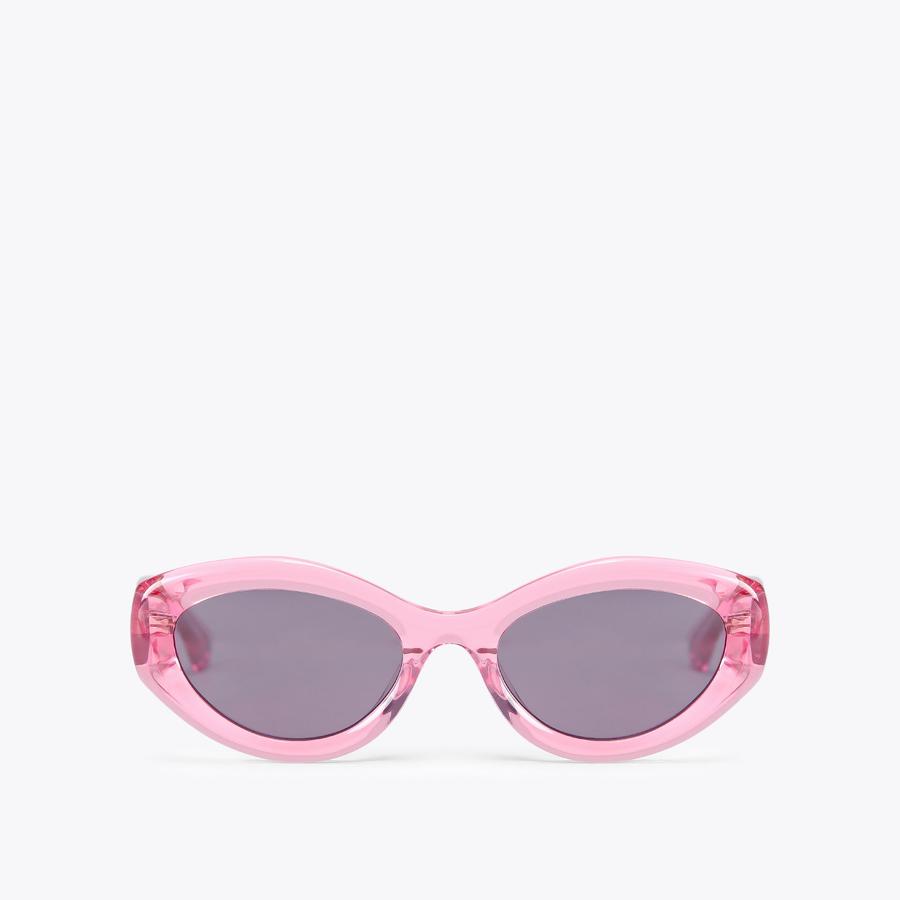 KENSINGTON SM CAT-EYE Pale Pink Cat Eye Sunglasses by Kurt Geiger