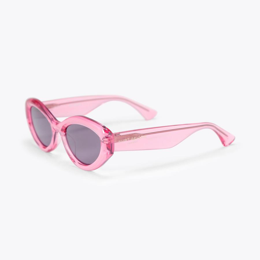 KENSINGTON SM CAT-EYE Pale Pink Cat Eye Sunglasses by Kurt Geiger