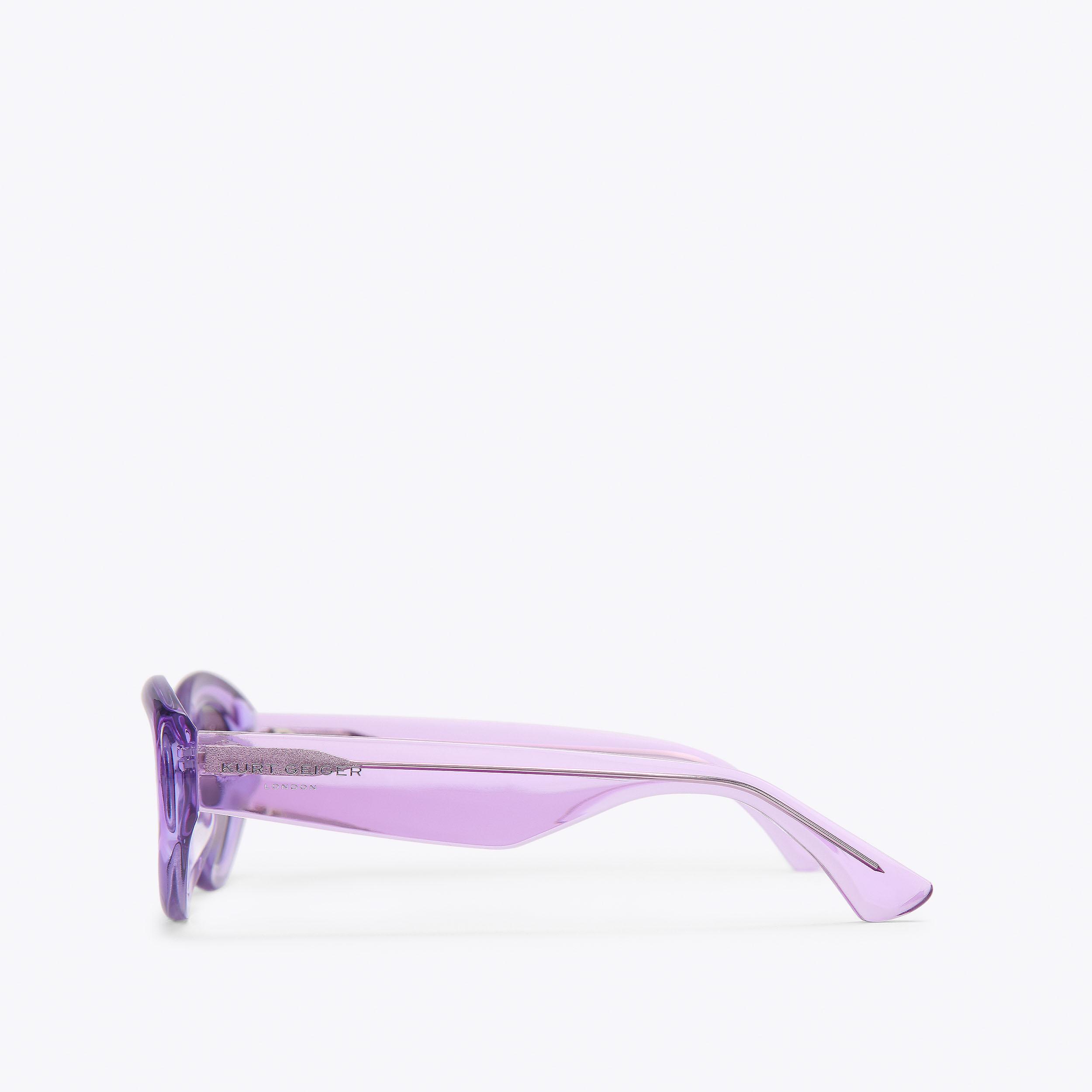 Kurt Geiger Teal Cat Eye Sunglasses KENSINGTON SM CAT-EYE Teal Acetate Kensington Sunglasses by  main image 2