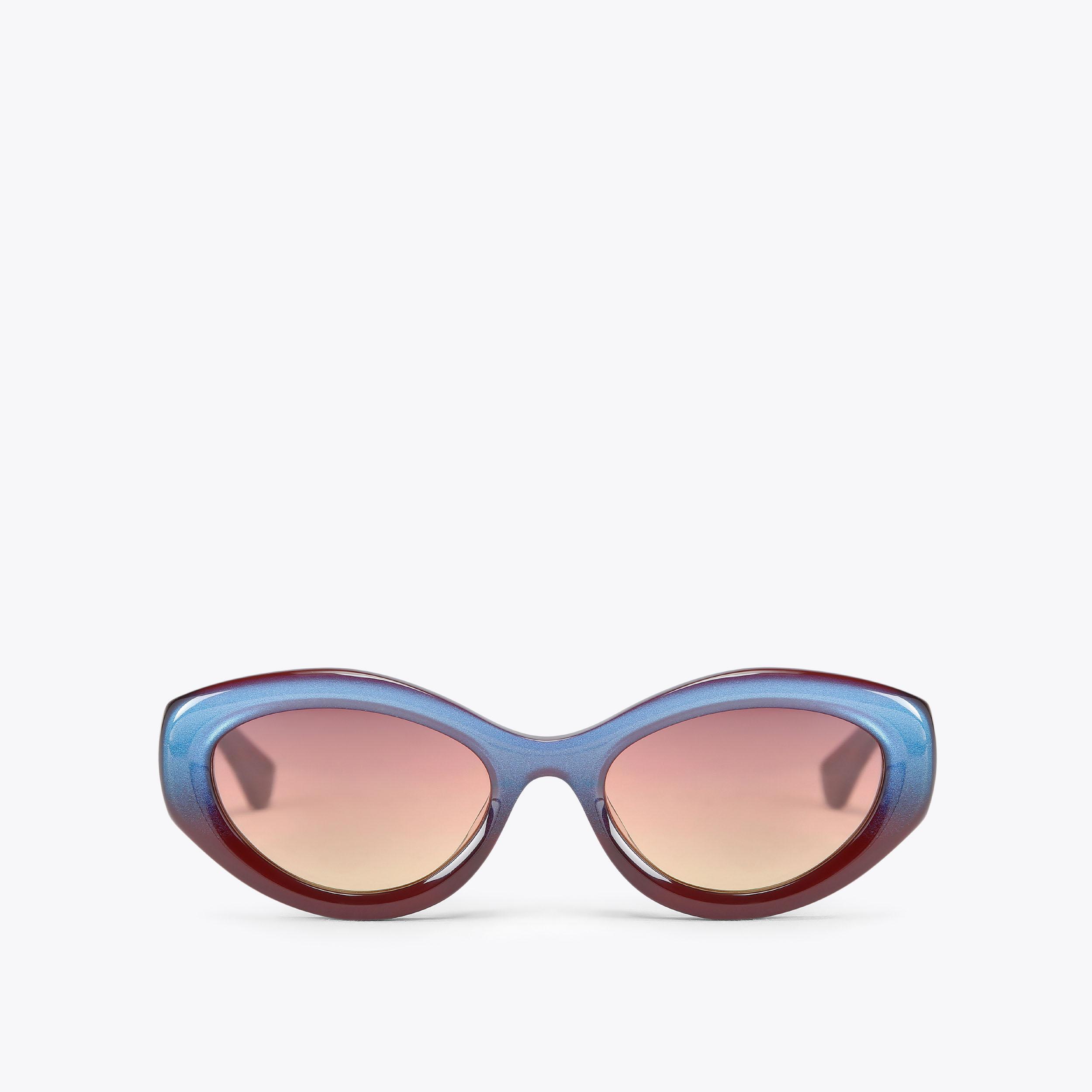 KENSINGTON SM CAT-EYE Viola Handmade Acetate Sunglasses by Kurt