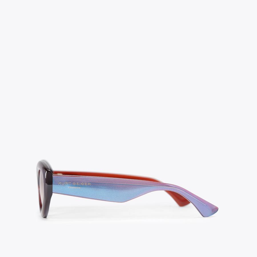 小物 mame kurogouchi Cat Eye Sunglasses 22SS KENSINGTON SM CAT-EYE Viola Handmade Acetate Sunglasses by Kurt
