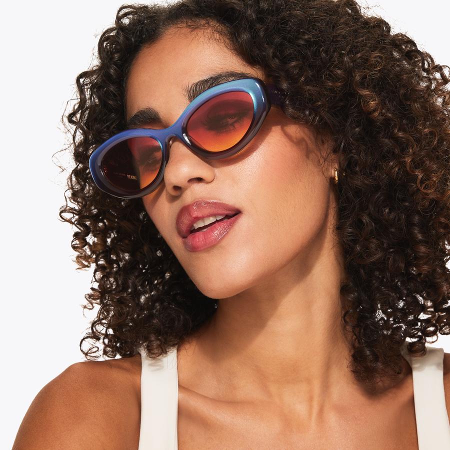 KENSINGTON SM CAT-EYE Viola Handmade Acetate Sunglasses by Kurt