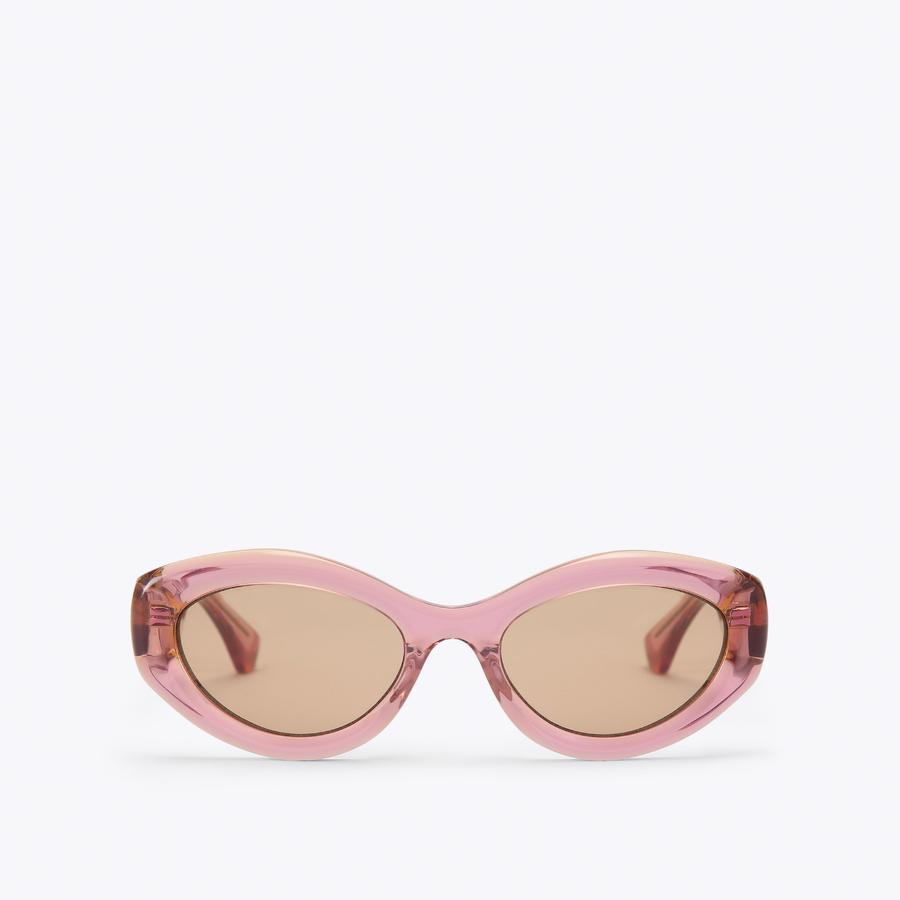 Kurt Geiger Pink Gradient Sunglasses Kurt Geiger 51mm Cat Eye Sunglasses - Pink/Pink Mirrored  main image 2