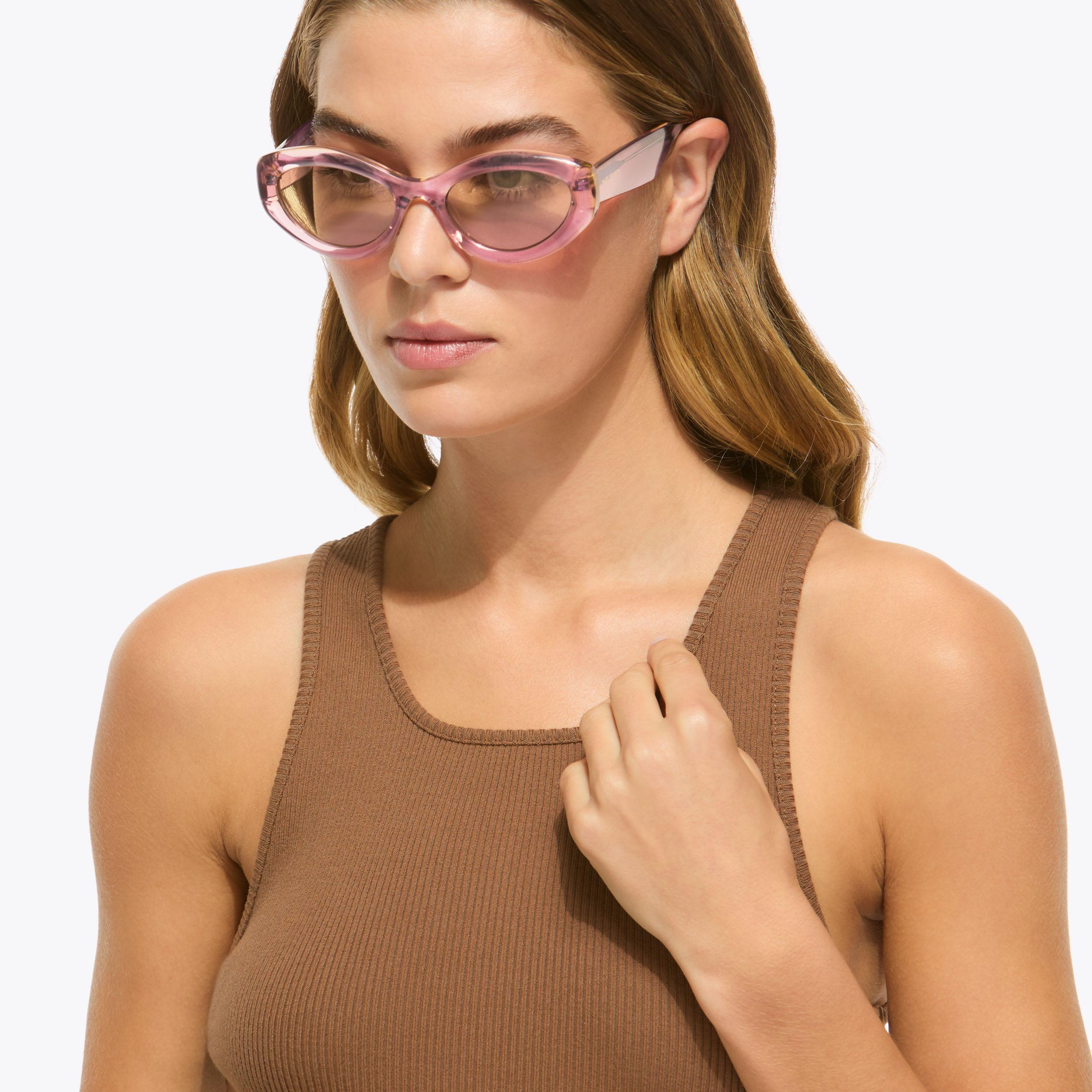 KENSINGTON SM CAT-EYE Pink Acetate Kensington Cat Eye Sunglasses