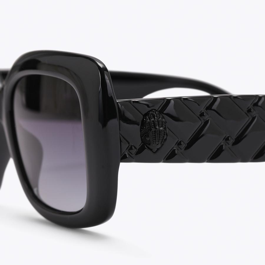Kurt Geiger Black Square Polarized Sunglasses New Kurt Geiger Kensington Black Square Kgl1010 0330 Polarized  main image 3