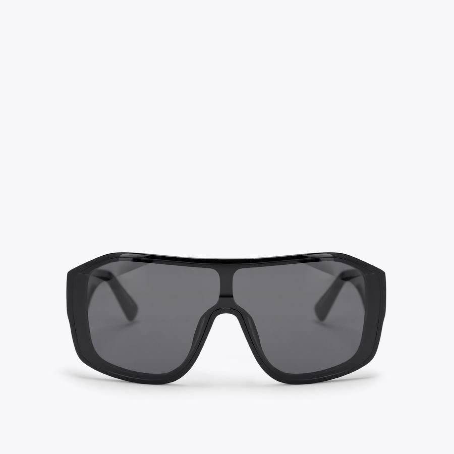 KURT OVERSIZED VISOR Black Acetate Sunglasses by Kurt Geiger  display picture 3