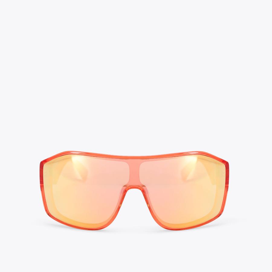 KURT OVERSIZED VISOR Orange Handmade Acetate Oversized Visor