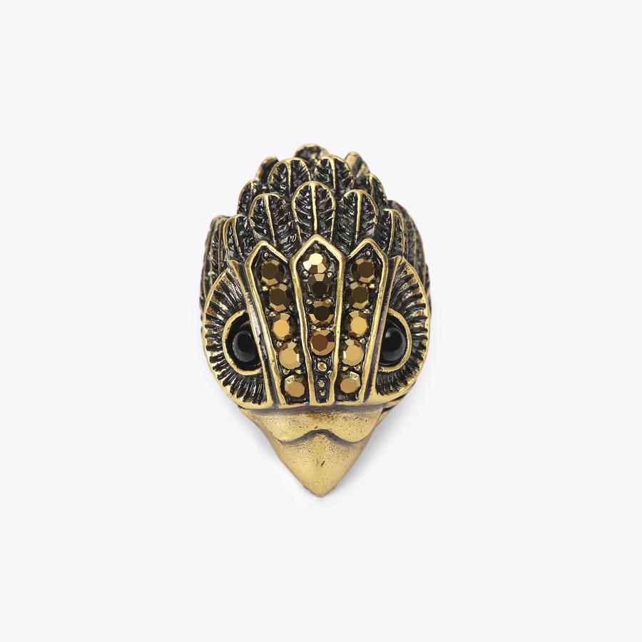 EAGLE PIN Antiqued Brass Eagle Head Pin Stud by KURT GEIGER LONDON