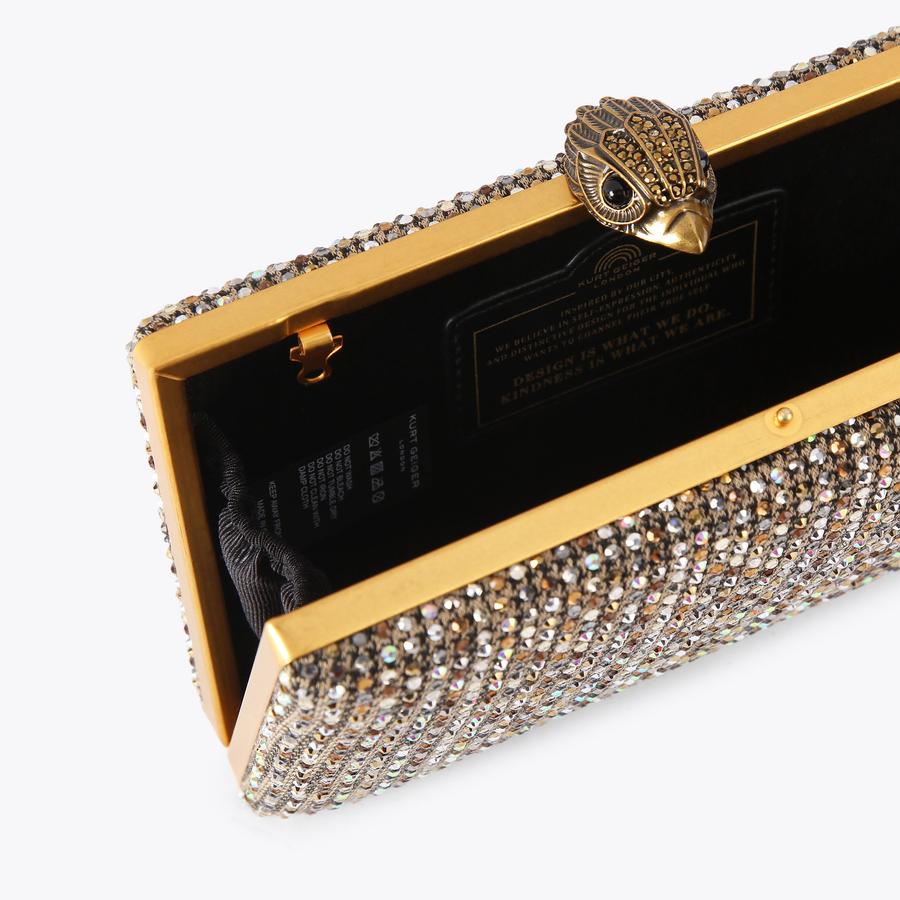 CRYSTAL KENSINGTON CLUTCH Crystal Clutch Bag by Kurt Geiger London