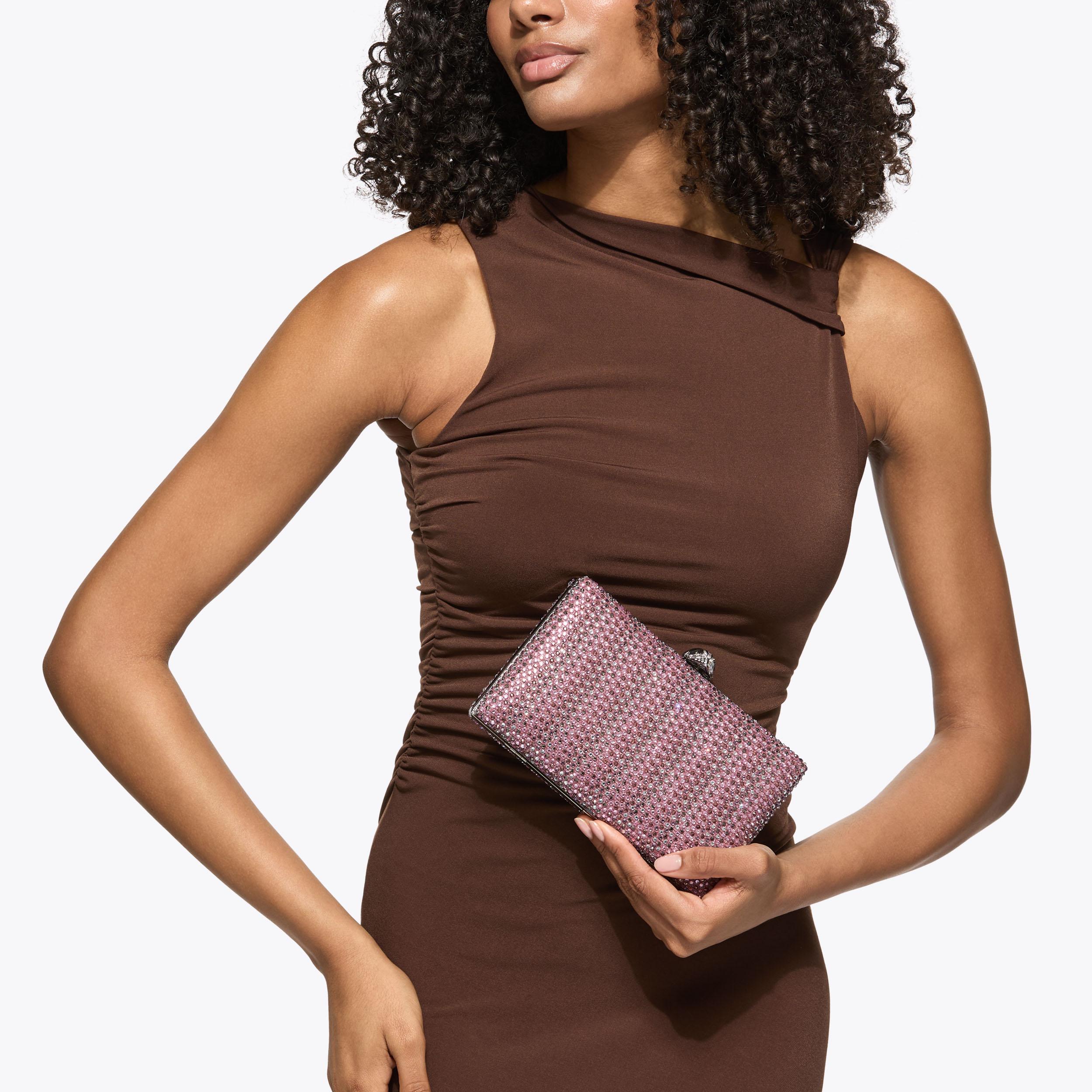strapless open back dress Simone Orange Woven Clutch | Women's Clothing