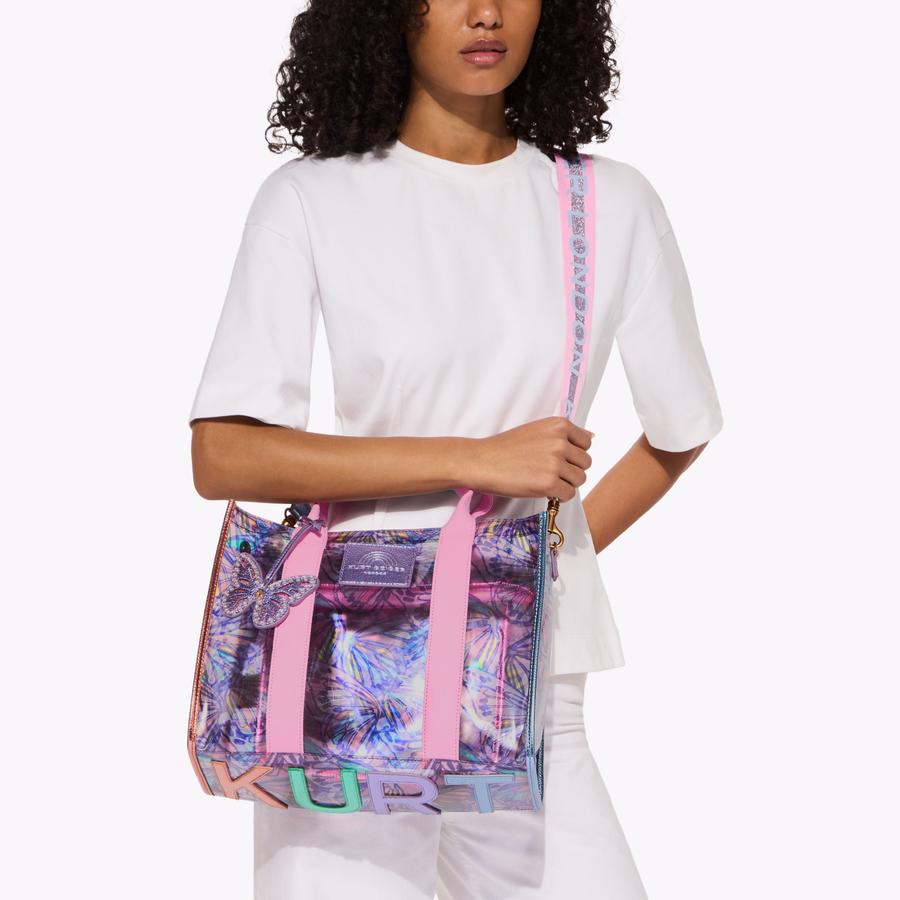 VINYL SOUTHBANK TOTE Vinyl Southbank Tote Bag by Kurt Geiger London