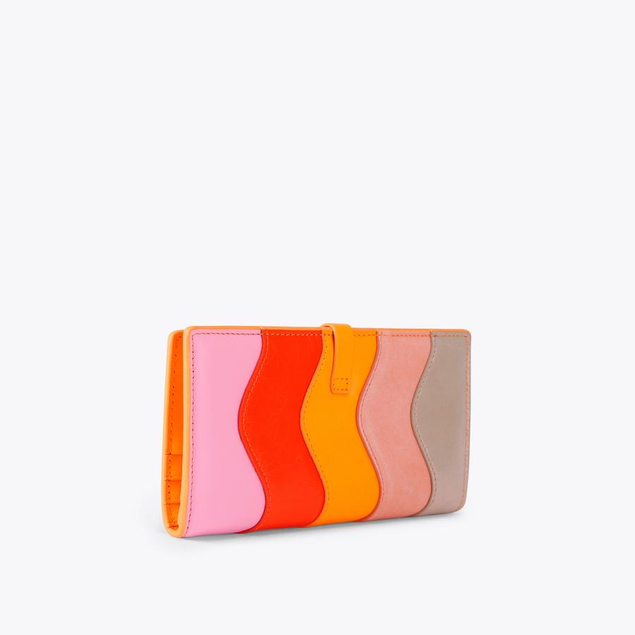 KENSINGTON SOFT WALLET W Pink and Orange Zip Wallet by Kurt Geiger