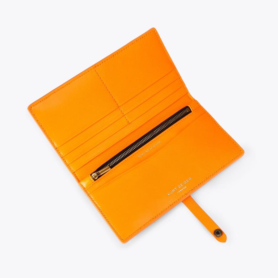 KENSINGTON SOFT WALLET W Pink and Orange Zip Wallet by Kurt Geiger