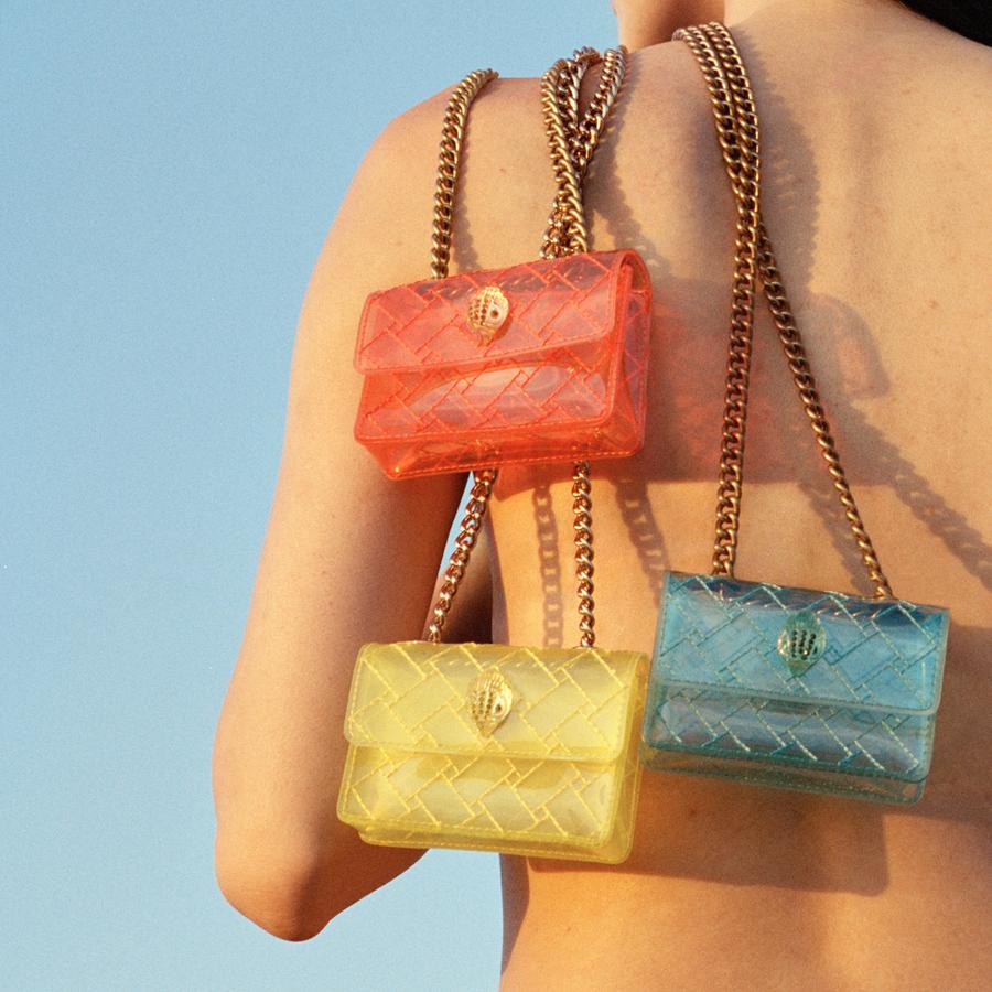 ミンギュ clean CLEAN クリーン トレカ MICRO KENSINGTON VINYL Turquoise Kensington Bag by Kurt Geiger London