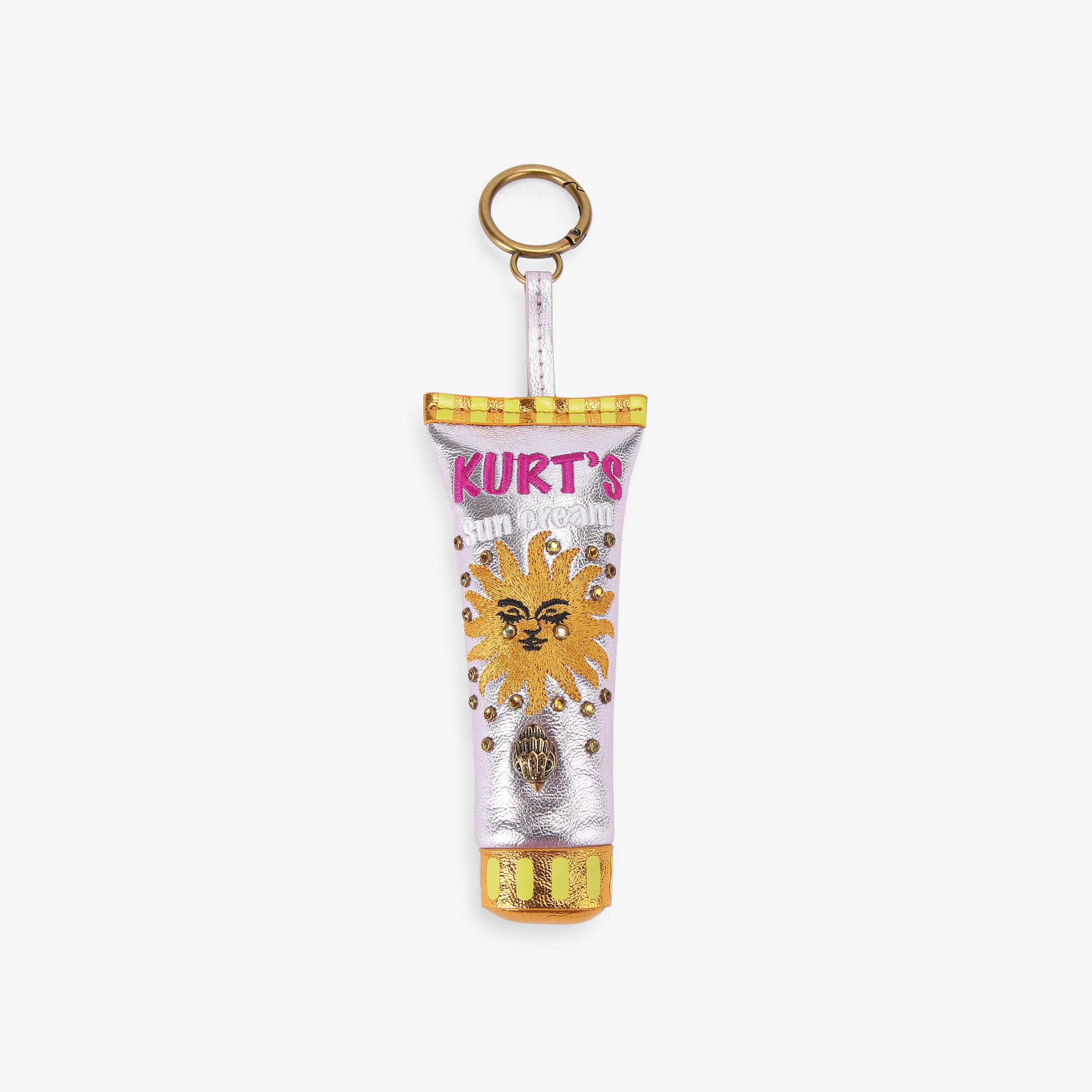SUNSCREEN CHARM Suncream keyring Charm by Kurt Geiger London
