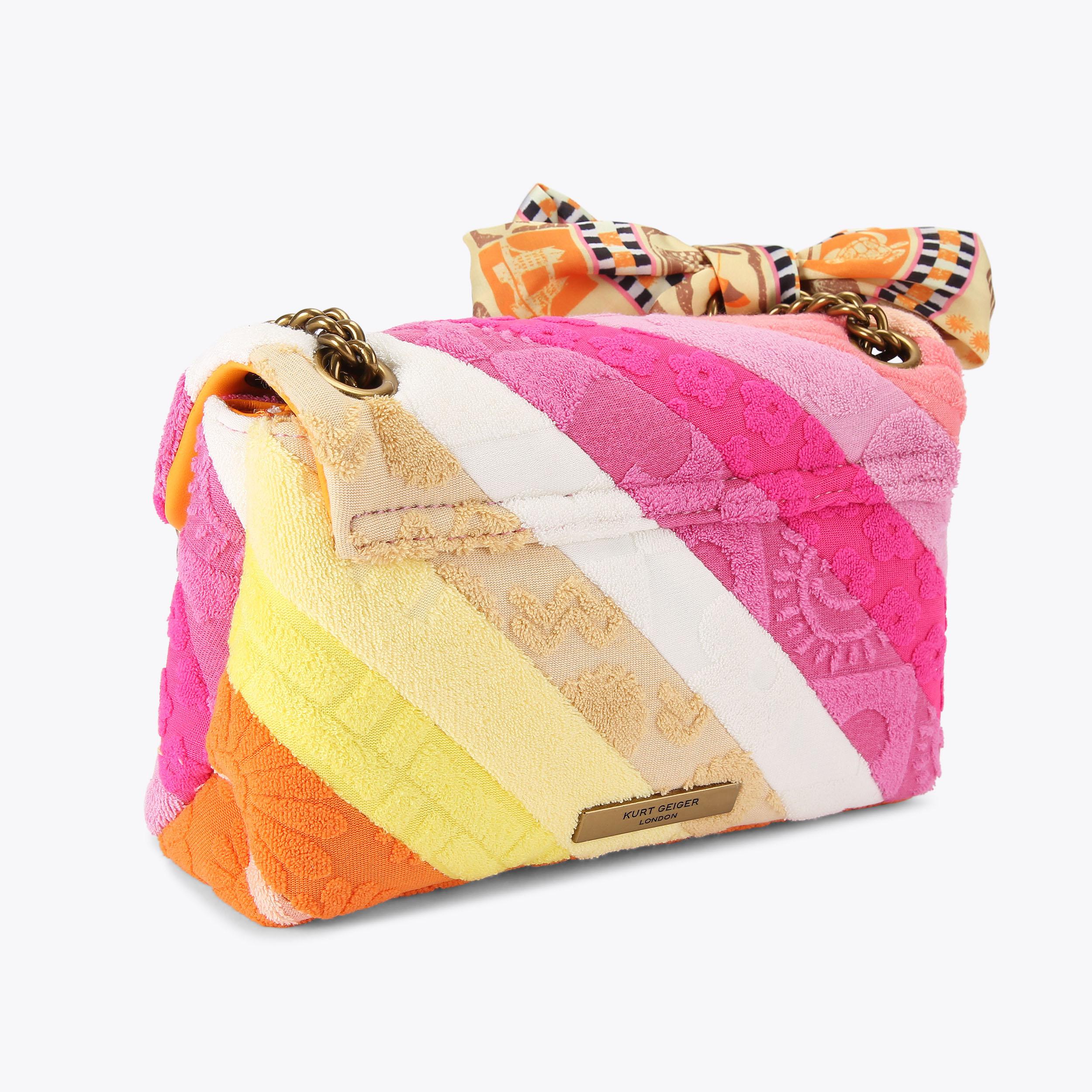 MINI KENSINGTON SOFT L Towelling Cross Body Bag by Kurt Geiger London