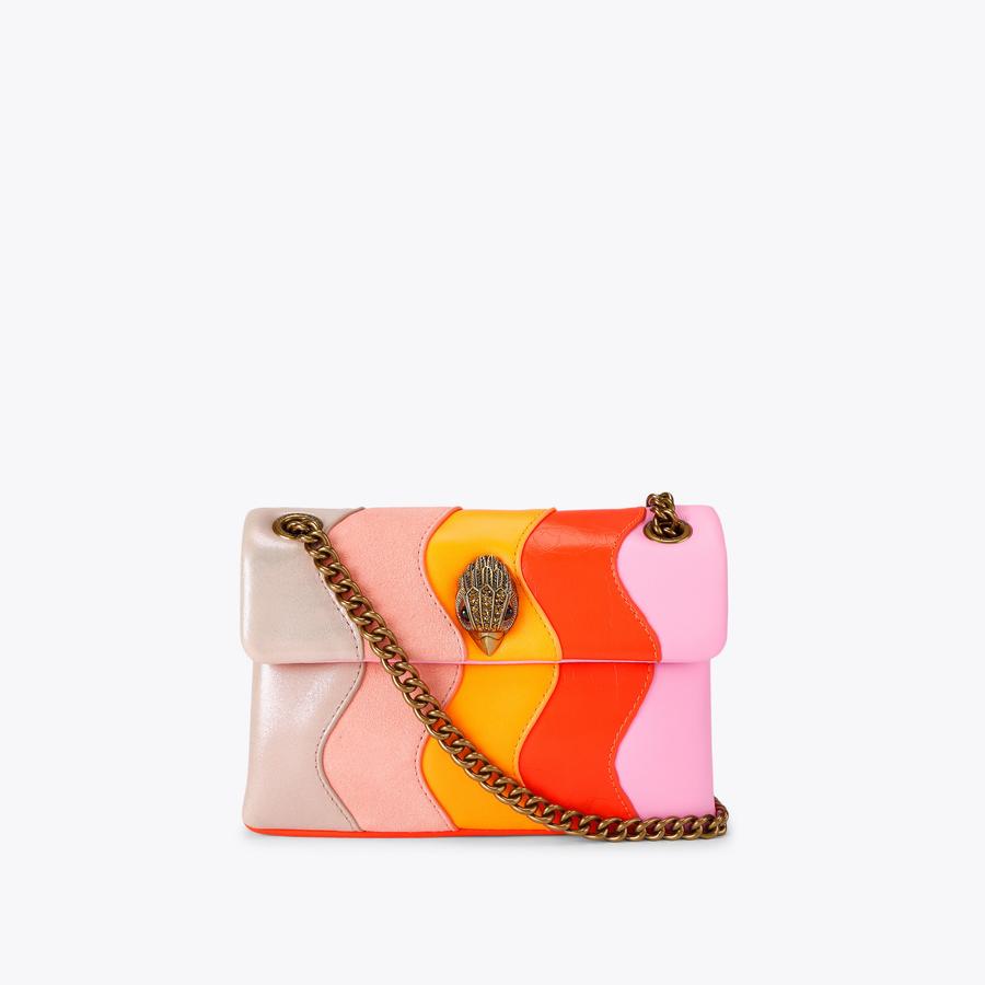 MINI KENSINGTON W Pink Tonal Cross Body Bag by Kurt Geiger London