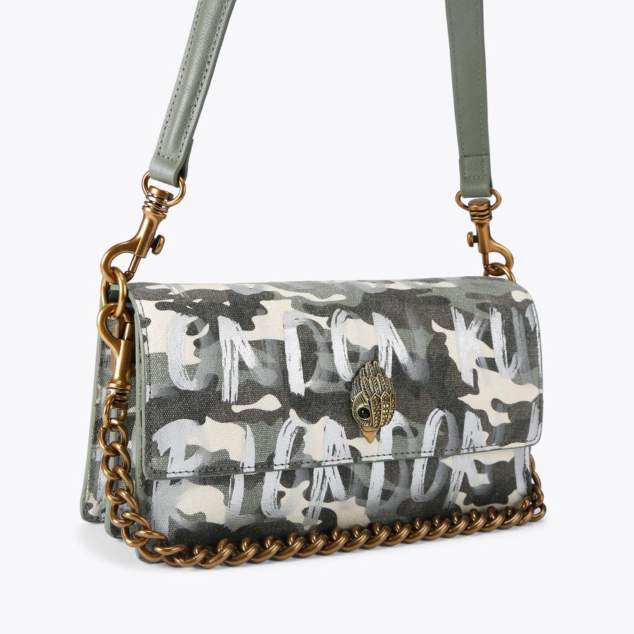 SHOREDITCH SOFT SH Camouflage Denim Branded Shoulder Bag by Kurt
