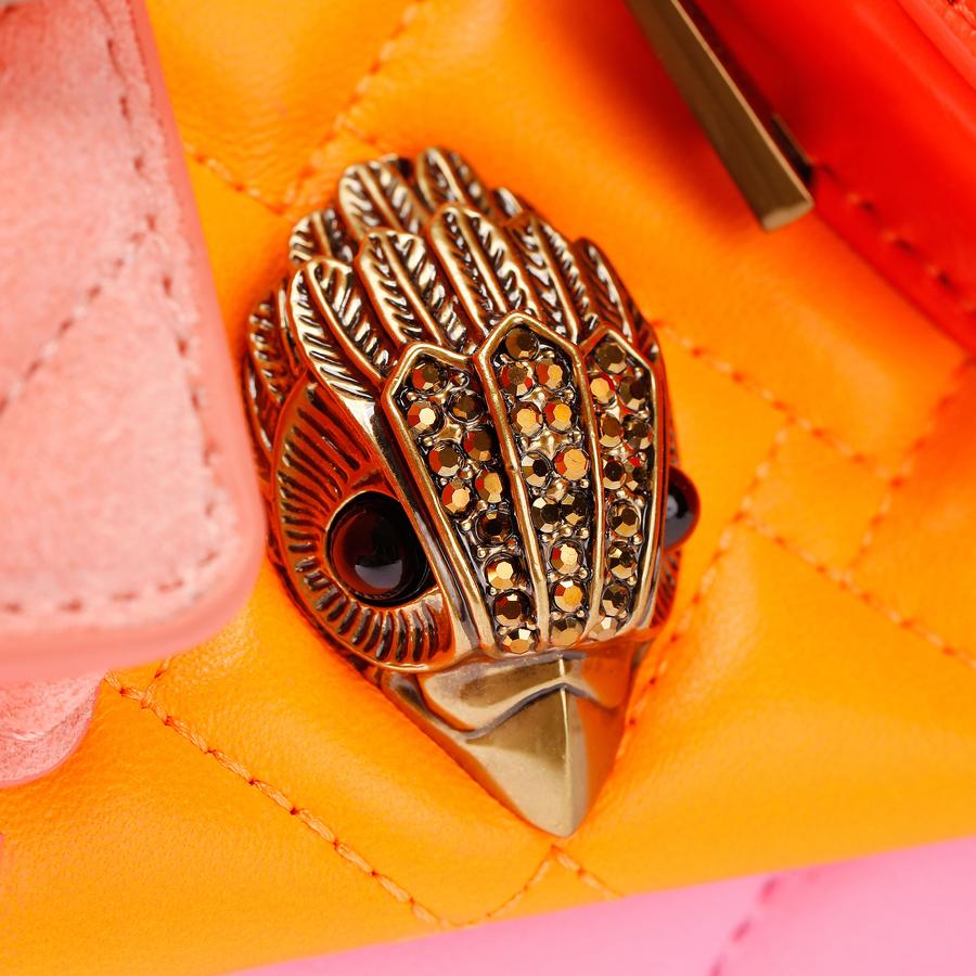 KENSINGTON MULTIPOCKET SH Orange Pink Neon Shoulder Bag by Kurt