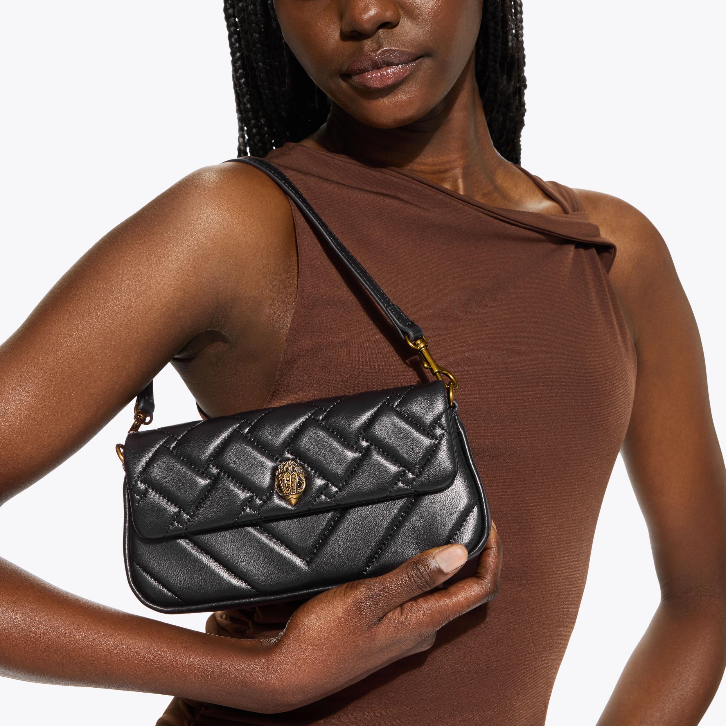 fig london German hook shoulder bag 黒 PICKLE SHOULDER BAG Black Pickle Shoulder Bag by Kurt Geiger London