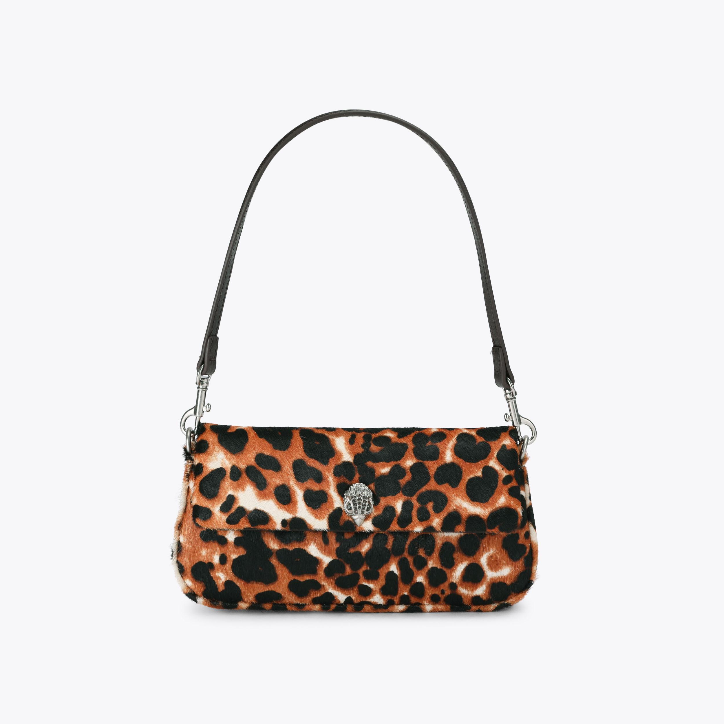 PICKLE SHOULDER BAG Blue Floral Denim Fabric Bag by Kurt Geiger London