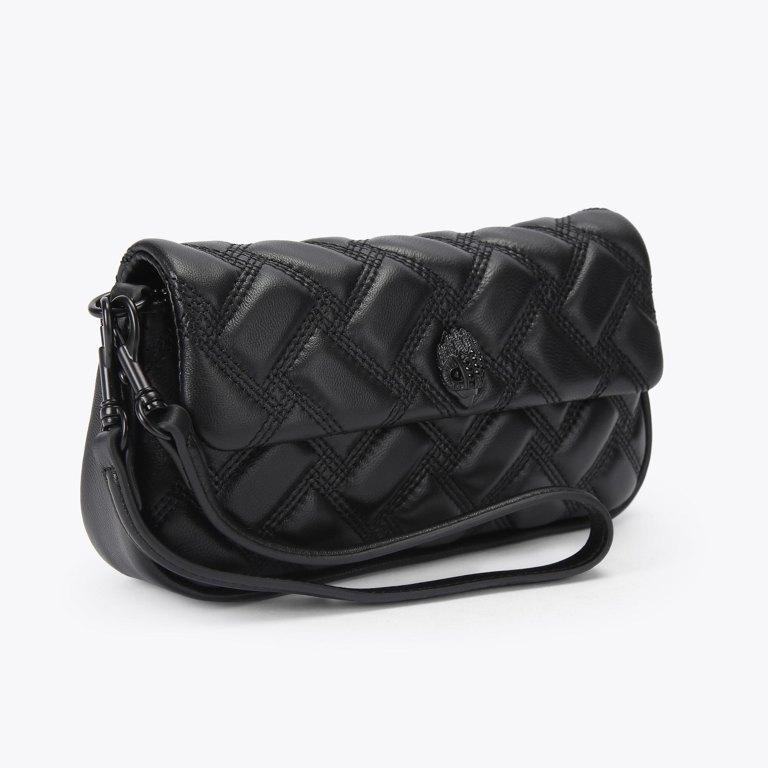 PICKLE SHOULDER BAG DR Black Leather Shoulder Bag by Kurt Geiger