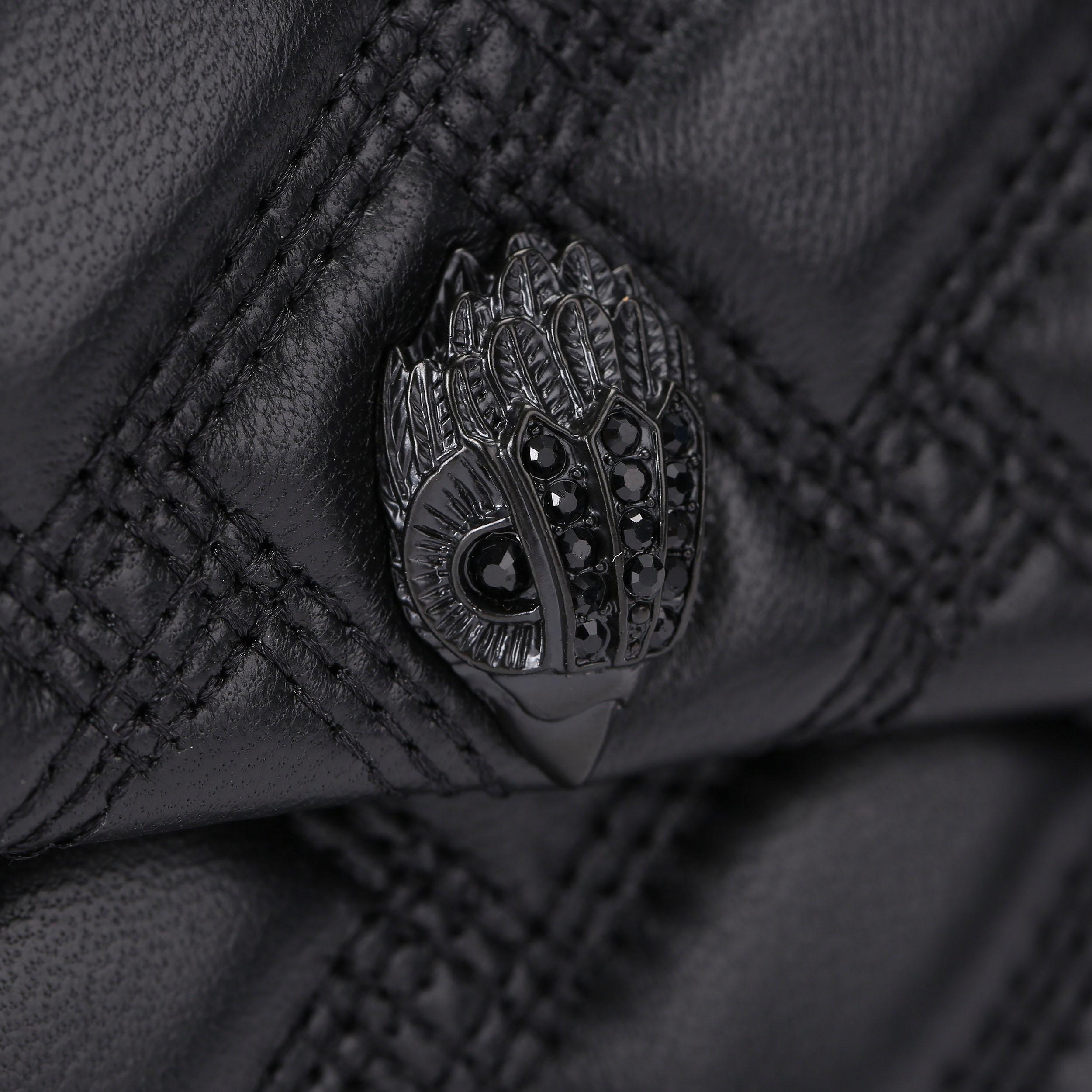 PICKLE SHOULDER BAG DR Black Leather Shoulder Bag by Kurt Geiger