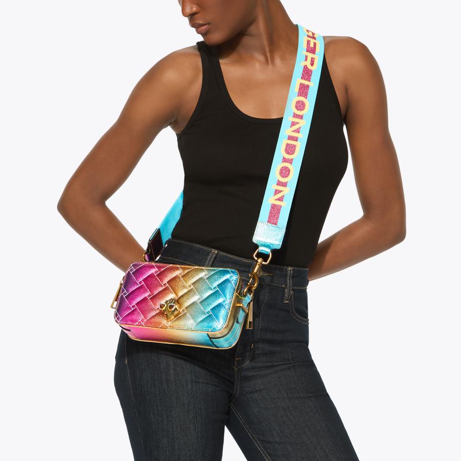 2Z KENSINGTON CAMERA Ombre Pebble Grain Cross Body Bag by Kurt