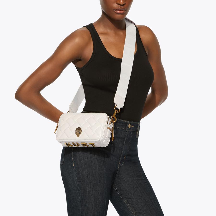 knight0906 2Z KENSINGTON CAMERA KURT Bone Leather Cross Body Bag by Kurt