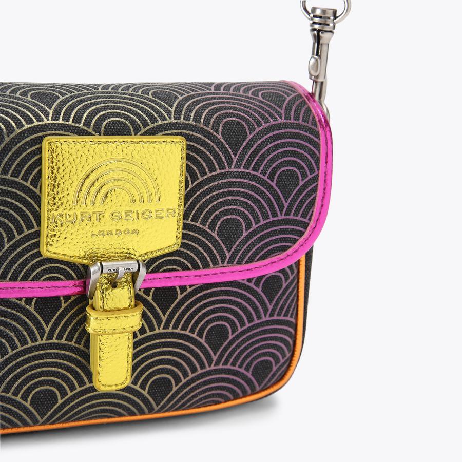 SOUTHBANK SM SATCHEL Canvas Ombre Rainbow Satchel Bag by Kurt