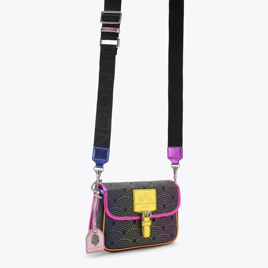 SOUTHBANK SM SATCHEL Canvas Ombre Rainbow Satchel Bag by Kurt