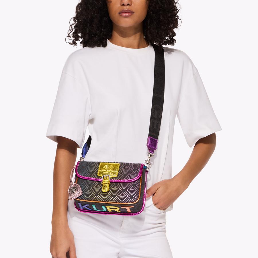 SOUTHBANK SM SATCHEL Canvas Ombre Rainbow Satchel Bag by Kurt