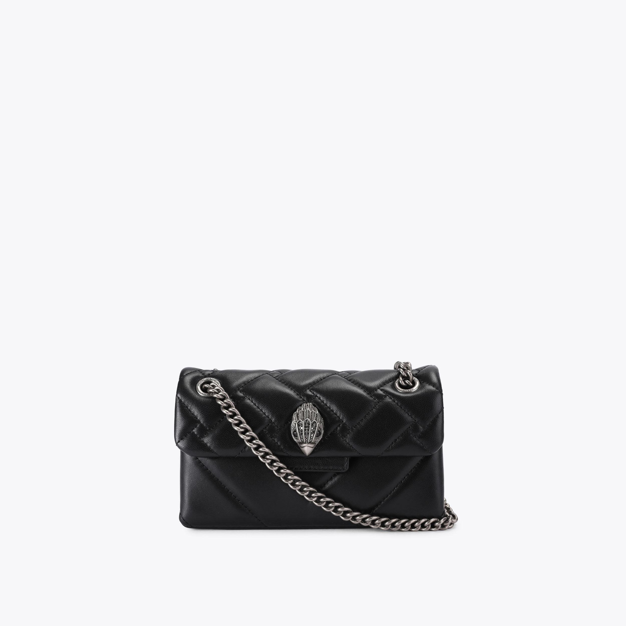 KENSINGTON 17 Black Quilted Cross Body Bag by Kurt Geiger London